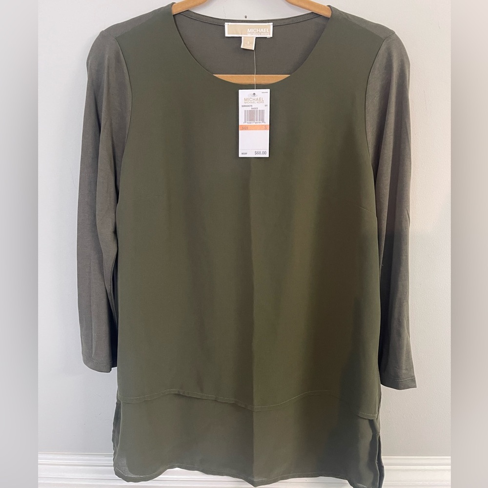 MICHAEL Michael Kors Olive Green Blouse